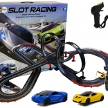 Giant 1:43 racing track with two loops and lights, length 1020 cm