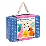 Creative Suitcase Pom-pom Animals by Petit Collage