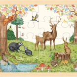 Goki wooden puzzle forest animals 24 pieces