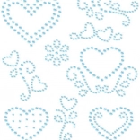 Opstrijkapplicatie met steentjes – sprankelende bloemetjes