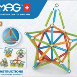 Geomag Supercolor magnetic construction set 93 pieces from recycled plastic