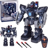 RC robot police – remote-controlled dancing and shooting police robot