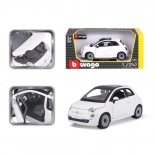 Bburago Fiat 500 modelauto 1:24 wit