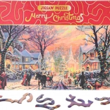 Puzzle Merry Christmas – Snowy Street 468 Pieces