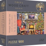 Wooden Double-Sided Puzzle TrefL By the Fireplace 1000 Pieces