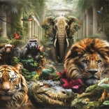 1000-piece puzzle – Mysterious Jungle CLEMENTONI