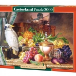 Puzzle 3000 darabos Csendélet papagájjal, Josef Schuster