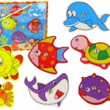Wooden Magnetic Fishing Set with Colorful Fish