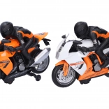 Racing motorcycle with rider 28 cm with light and sound