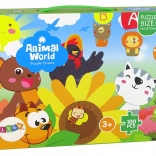 Animal-themed children's puzzle 100 pieces