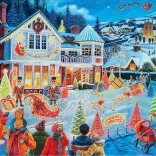 RAVENSBURGER 1000-piece puzzle with a Christmas theme
