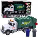 Camion-benne pour enfants avec lumières et sons 1:14, vert