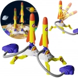 Woopie Dual Foam Rocket Launcher, 6 pcs