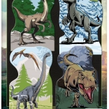 Jurassic World Puzzle with Dinosaur Themes 4x54 Pieces