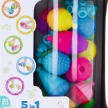 Construction Set Lalaboom 5in1 Connecting Beads Medium Set 30 Pieces