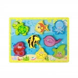 Fa beillesztő puzzle – tenger alatti világ