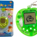 Electronic TAMAGOTCHI game green with short chain