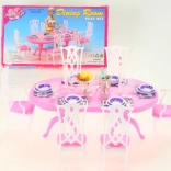 Glorie dining set plastic table
