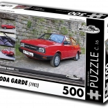 RETRO-CARS Puzzle Škoda Garde 1983 500 pieces