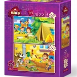 Art Puzzle Holiday Delight 35+60 pieces