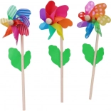 Dřevěný větrník 12 cm, 3 druhy