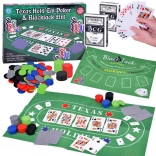 Card Game Poker and Blackjack 2-in-1 Set