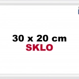 Plastic frame 30x20 cm white