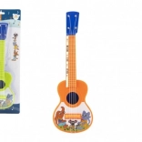 Plastic ukulele with animals 40 cm with pick