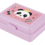 Roze lunchbox met Hello Panda-motief