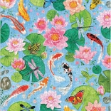 Galison Puzzle Pond with Koi Carp 1000 pieces