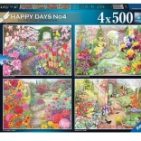 Ravensburger Puzzle Beautiful Gardens 4×500 pieces