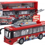 Red trolleybus 1:16 with lights, sounds, and friction drive