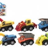 Set of Mini Construction Vehicles 6 pcs in Blister, 5 cm