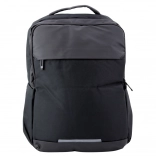 Urban backpack with USB and laptop pocket black 16L