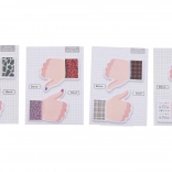 Hand-shaped sticky note pad, 7.3 × 10 cm, 4 variants