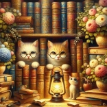 Cat Library Puzzle 260 pieces