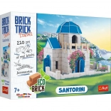BRICK TRICK Travel Santorini Brick Building Set, 210+ pieces