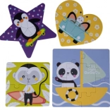 Gagagu geometric children's puzzle set 2–6 pieces