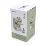 Wooden Coffee Maker PolarB by Viga with Green Accessories