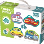 Baby puzzel vervoer 4x2 stukjes