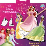 Kraslaag-stickers Disney Prinsessen 5 stuks