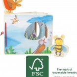 Houten prentenboek met bijtje SMALL FOOT