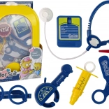 Doctor playset in backpack – stethoscope, scissors and accessories, yellow
