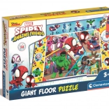 CLEMENTONI Floor Puzzle with Interactive Pen Spidey and His Amazing Friends 24 pieces
