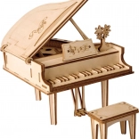Robotime Rolife 3D houten puzzel Piano 74 stukjes