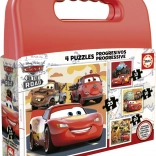 Educa Puzzle Carrying Case Cars 4in1