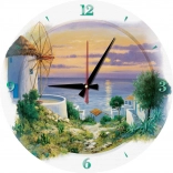 Puzzle Clock Evening by the Aegean Sea 570 Pieces
