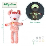 Lilliputiens plush bedtime toy Fawn Stella with glowing elements 6m+
