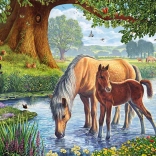 Puzzle Horses in the River 150 pieces SCHMIDT