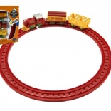 Clockwork Train with Two Carriages and Tracks